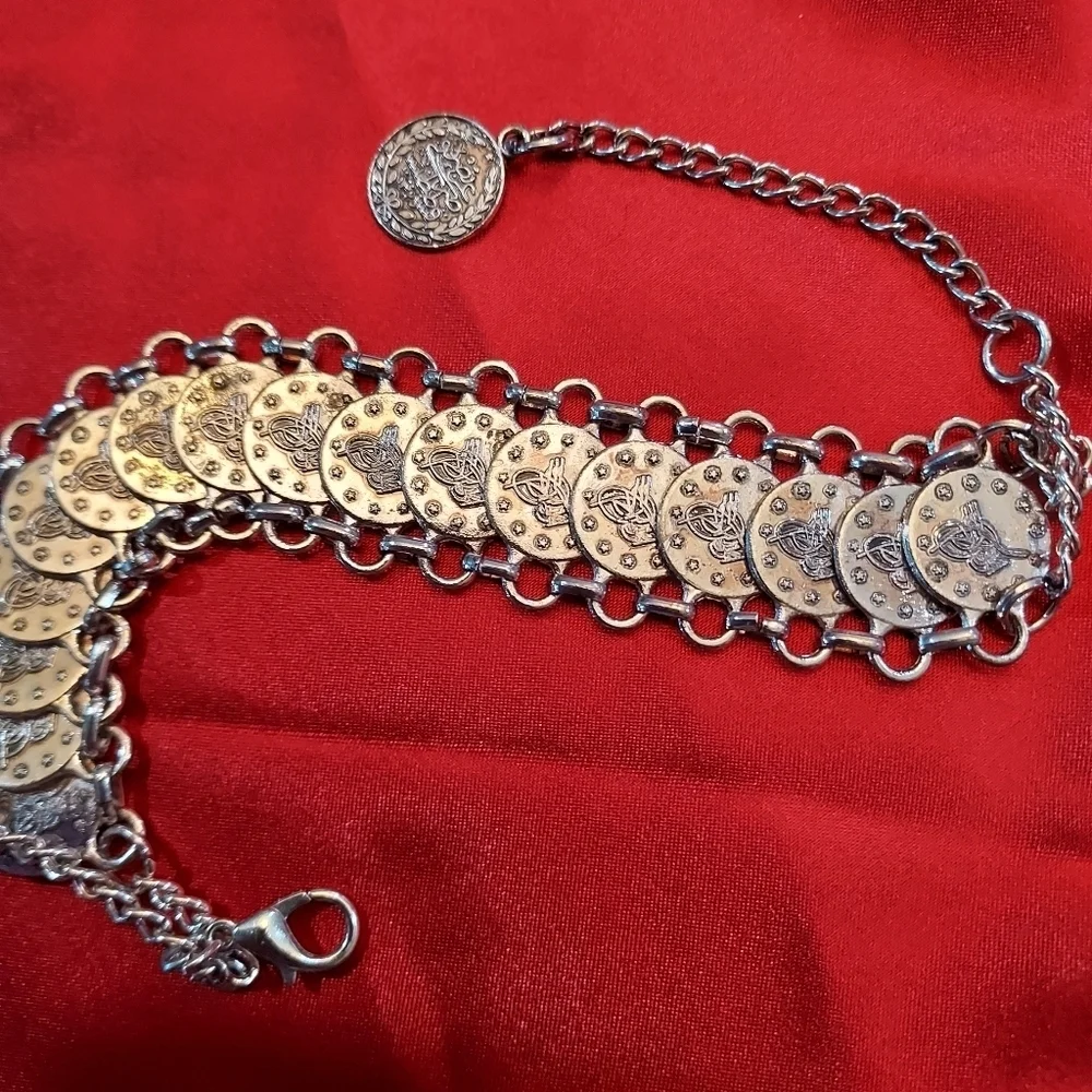 Bohemian style chain link bracelet